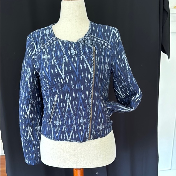 SOFT JOIE Blue Patterned Women's Jacket, medium - Picture 1 of 8